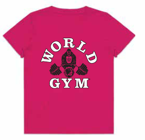 Kids World Gym T-Shirt Pink
