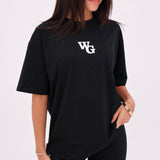 Charged Oversized Tee - Black/White