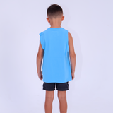 Kids Gorilla Sleeveless Tee - Ultramarine