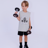 Kids Gorilla Sleeveless Tee - Bone