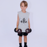 Kids Gorilla Sleeveless Tee - Bone