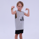 Kids Gorilla Sleeveless Tee - Bone