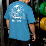 Oversize Legendary Tee - Deep Blue/White