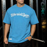 Oversize Legendary Tee - Deep Blue/White