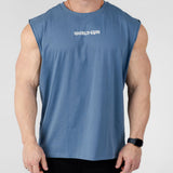 Boxy Sleeveless Tank - Blue