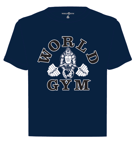 Kids World Gym T-Shirt Navy