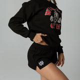 Women's Represent Track Shorts - Black/White