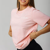 Womens Poise Oversize Tee - Baby Pink