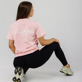 Womens Poise Oversize Tee - Baby Pink