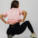 Womens Poise Oversize Tee - Baby Pink