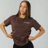 Womens Poise Oversize Tee - Espresso