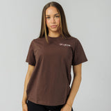 Womens Poise Oversize Tee - Espresso