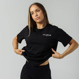 Womens Poise Oversize Tee - Black