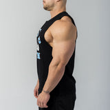 GORILLA LEGACY SLEEVELESS TEE - BLACK/BLUE