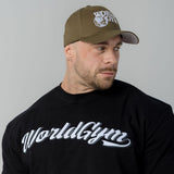 Cap with World Gym Logo - Flexfit - Military Green