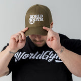 Cap with World Gym Logo - Flexfit - Military Green