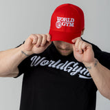 Cap with World Gym Logo - Flexfit - Red