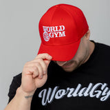 Cap with World Gym Logo - Flexfit - Red