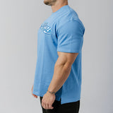 Oversize Legendary Tee - Deep Blue/White
