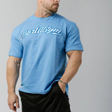 Oversize Legendary Tee - Deep Blue/White