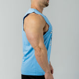 GORILLA LEGACY SLEEVELESS TEE - PACIFIC BLUE