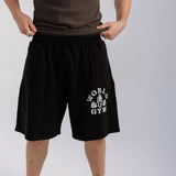 Legacy Stone Wash Long Track Shorts Black