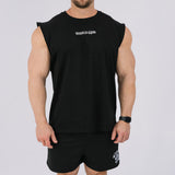 Boxy Sleeveless Tank - Black