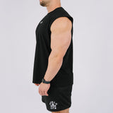 Boxy Sleeveless Tank - Black