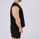 Boxy Sleeveless Tank - Black