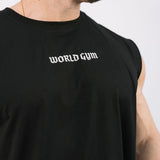 Boxy Sleeveless Tank - Black