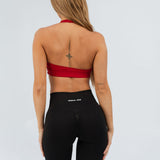 Women's Halter Bra - Cherry