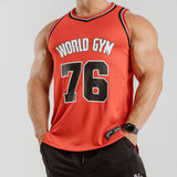 Mens Basketball Singlet Red & Black