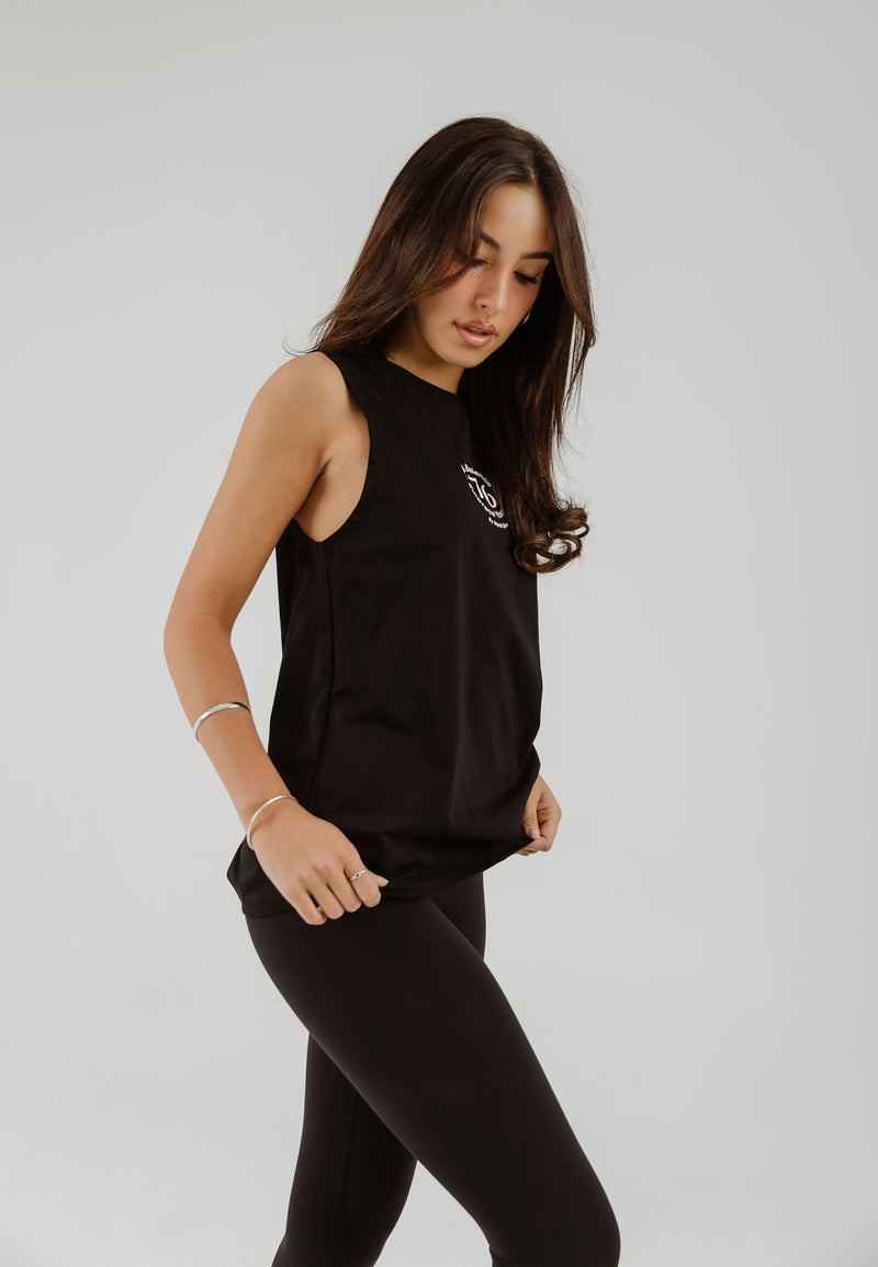 Ladies Balance Tank Black