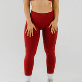 Signature Scrunch Leggings Cherry
