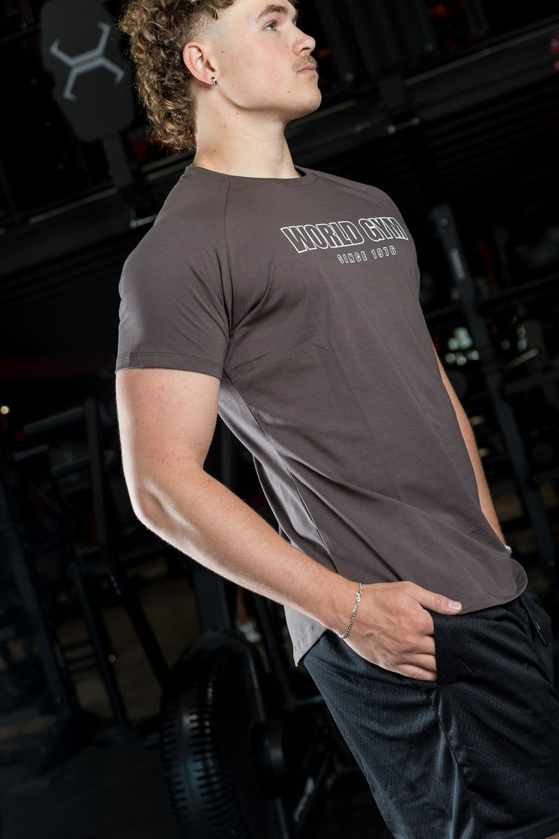 Mens Lifting Tee Smoke