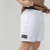 LABEL BASKETBALL SHORTS - WHITE