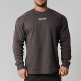 Basics Ribbed Long Sleeve Tee - Dark Grey