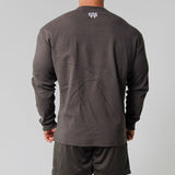 Basics Ribbed Long Sleeve Tee - Dark Grey