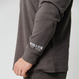 Basics Ribbed Long Sleeve Tee - Dark Grey