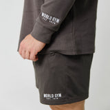 Mens Basics Courtside Shorts - Dark Grey