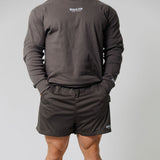 Mens Basics Courtside Shorts - Dark Grey