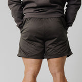 Mens Basics Courtside Shorts - Dark Grey