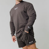 Basics Ribbed Long Sleeve Tee - Dark Grey
