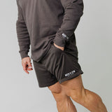Mens Basics Courtside Shorts - Dark Grey