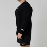 Basics Ribbed Long Sleeve Tee - Black