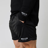 Mens Basics Courtside Shorts - Black