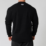 Basics Ribbed Long Sleeve Tee - Black