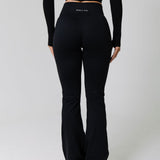 Essence Wide Leg Leggings - Black
