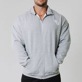 Charged Oversize Full Zip Jumper - Grey Marle/Grey