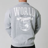 Charged Oversize Full Zip Jumper - Grey Marle/Grey